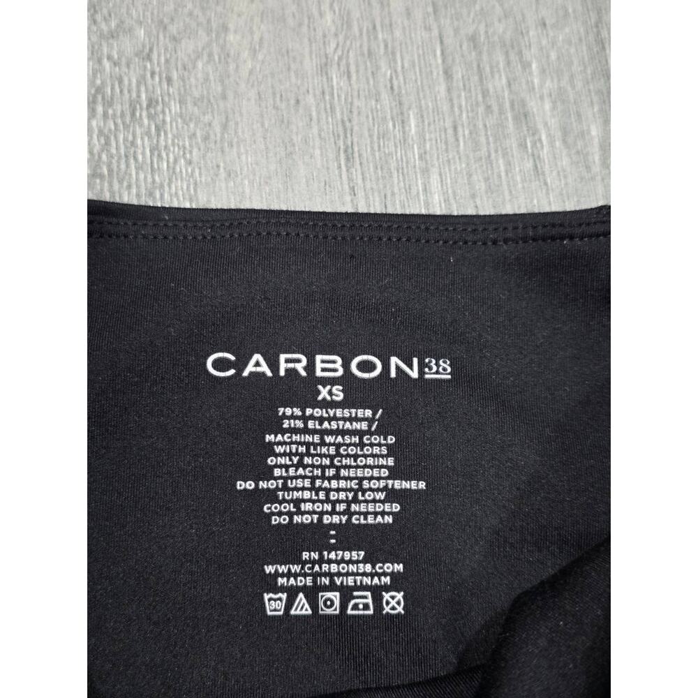 Carbon 38 High Rise Leggings preppy pants Y2K Black XS A005224 - Picture 6 of 9